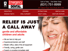 Tablet Screenshot of emergencydentalcareny.com
